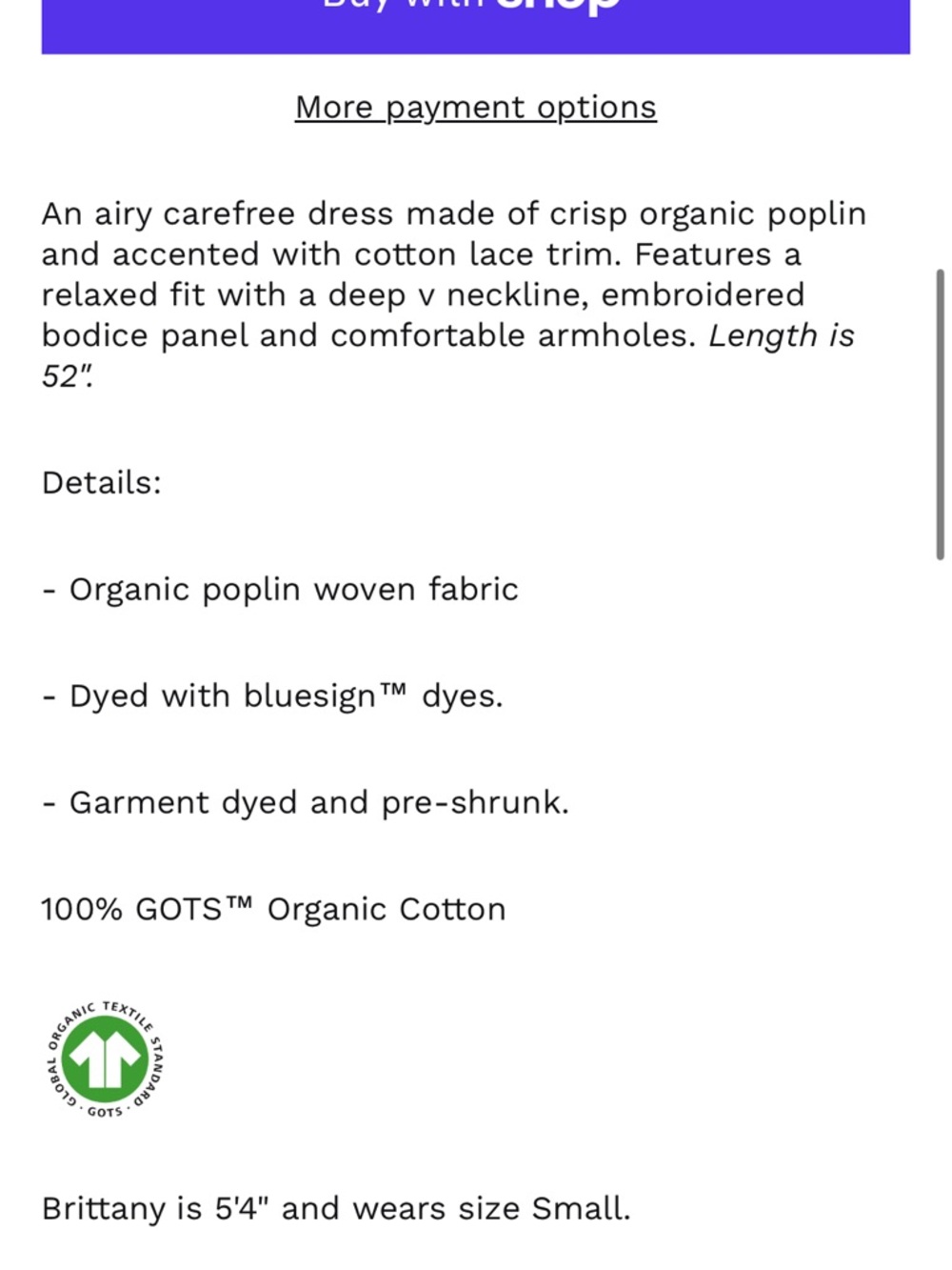 LA Relaxed Makinna Poplin Cotton Dress - Picture 13 of 14